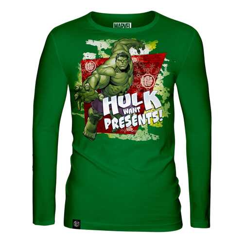 Лонгслив мужской Good Loot X-mas Hulk зеленый M в COLINS