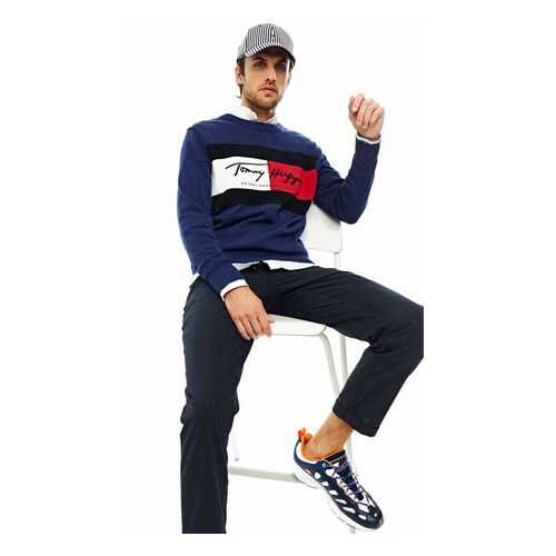 Джемпер мужской Tommy Hilfiger MW0MW14424 синий XXL в COLINS