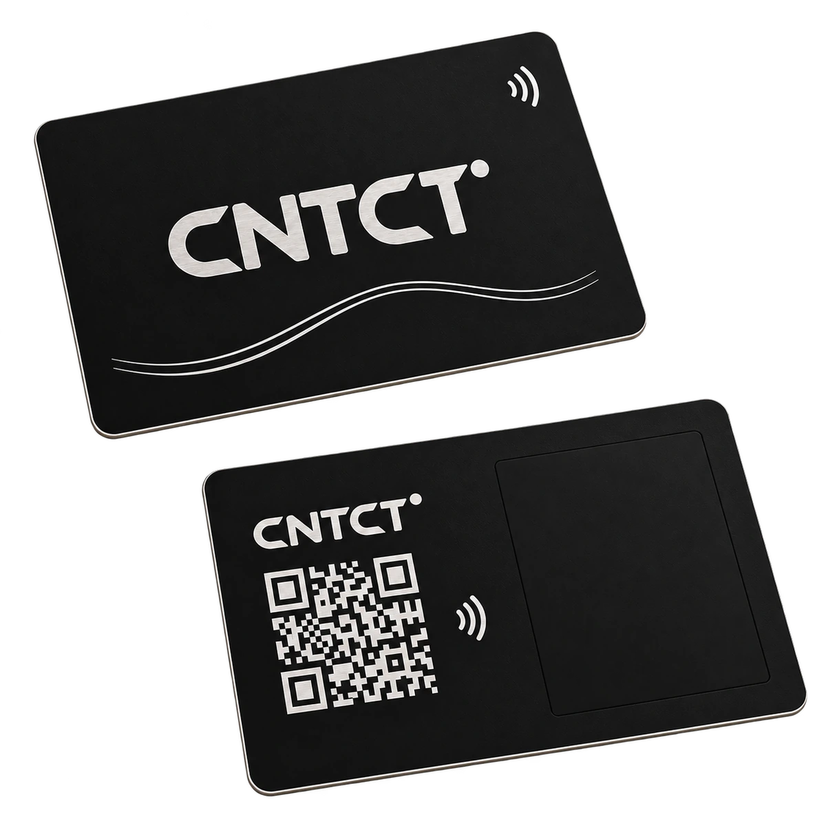 Металлическая NFC-визитка с гравировкой CNTCT